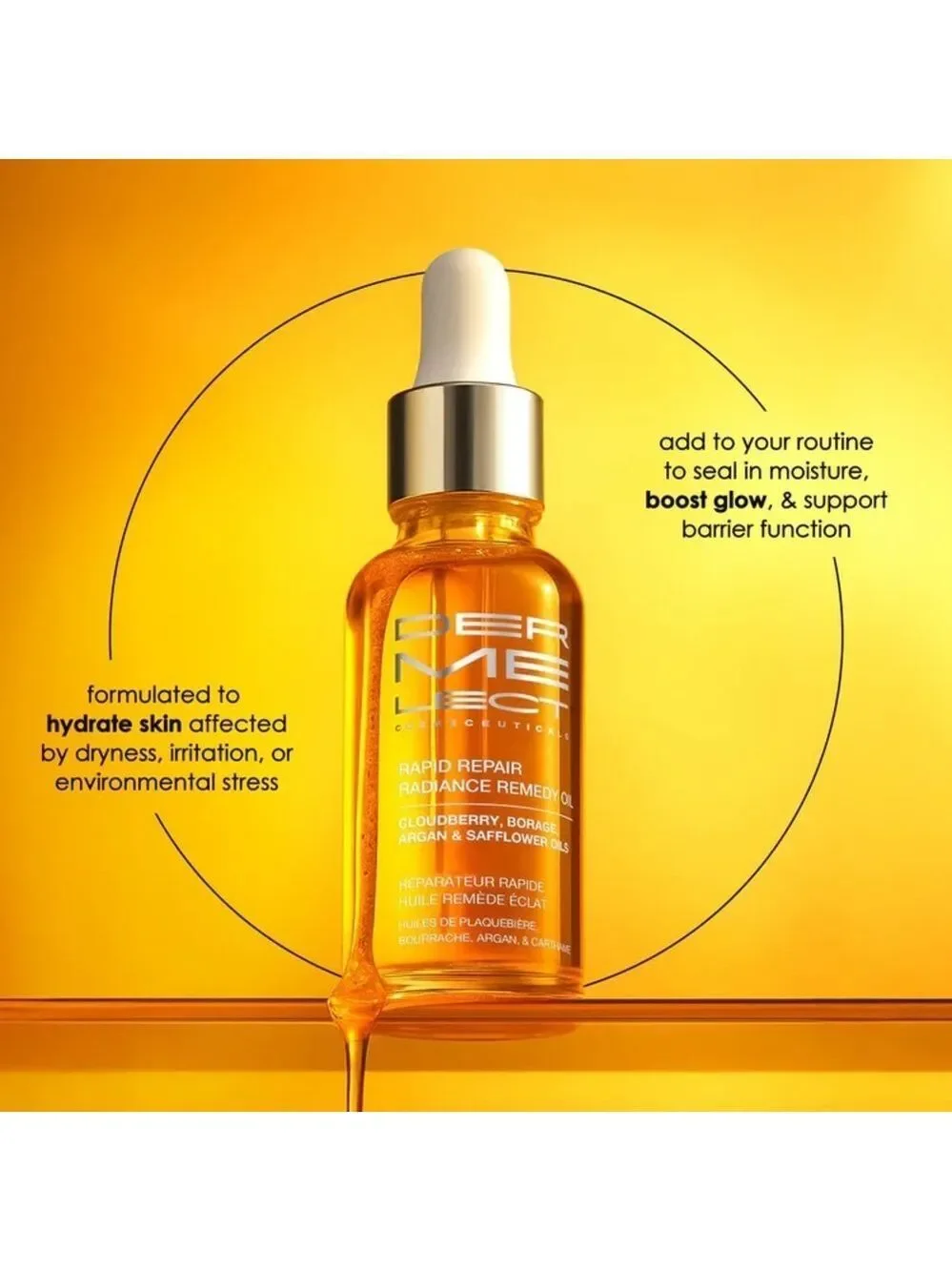 Dermelect Rapid Repair Radiance Remedy Oil 1 Fluid Ounce Full Size